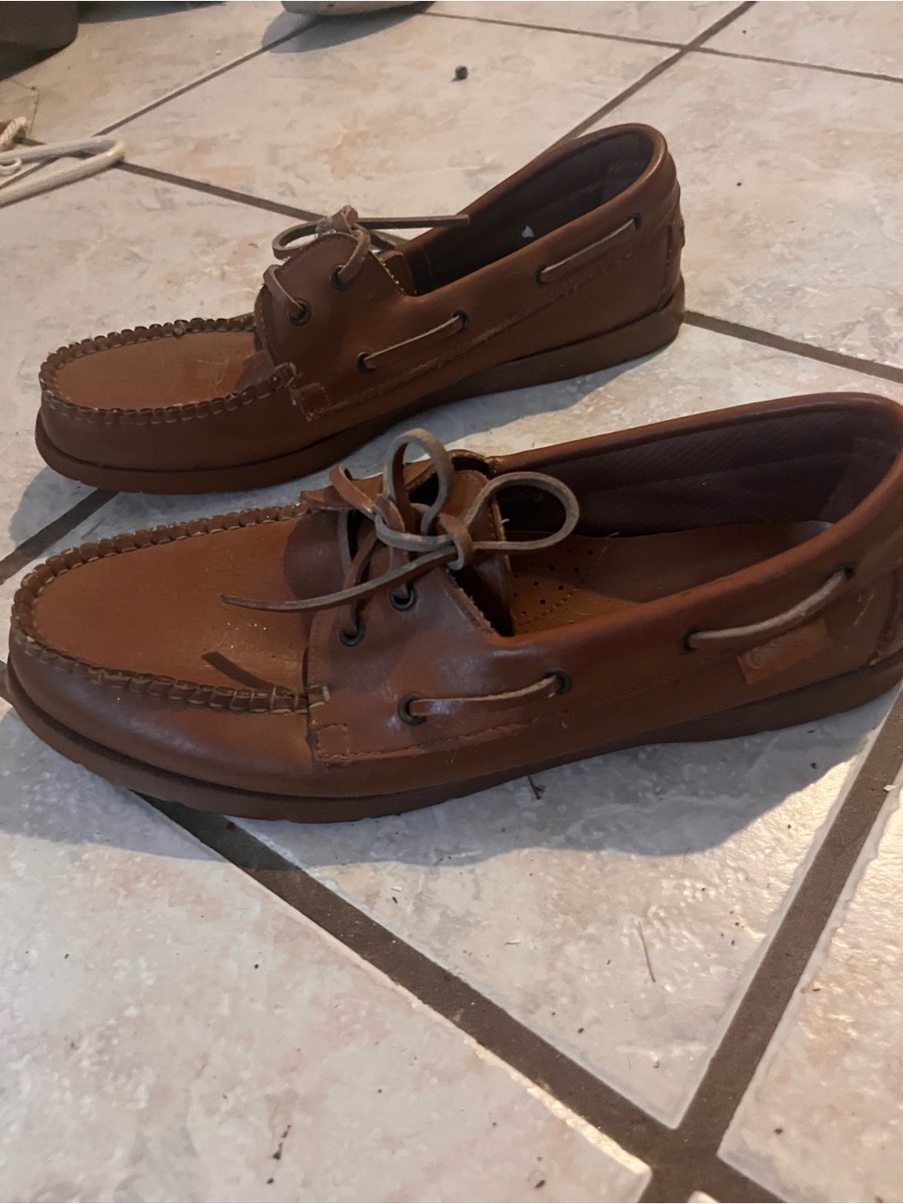 Men's Classic Leather Boat Shoes in Brown